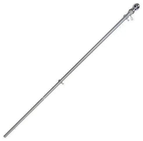 6’ Aluminum Outrigger Flagpole with Silver Ball Top