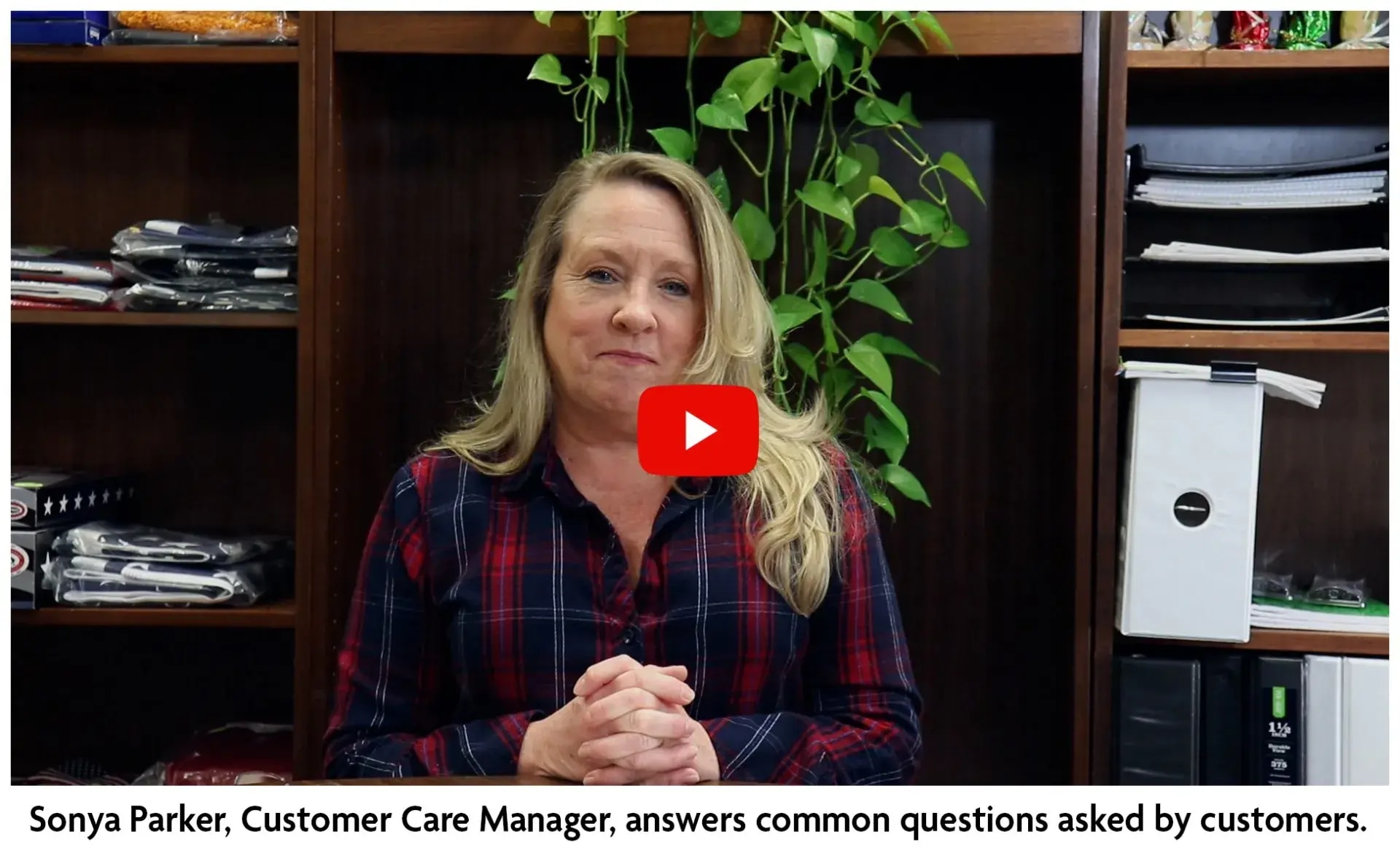 Sonya Parker, Customer Care Manager, answers customer questions