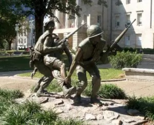 Bronze Veterans Statues, Raleigh, NC