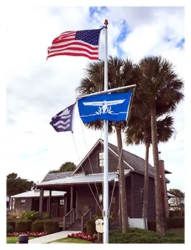 Single Mast Nautical Flagpole