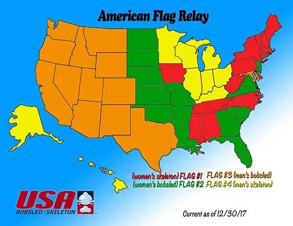 Flag Relay Map