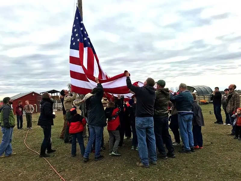 Veteran's Day Ceremony at the Front Range Ranch