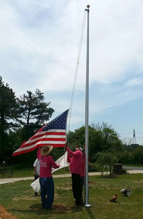 Flagpole Installation