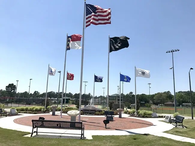 Dunn Park Flag Display