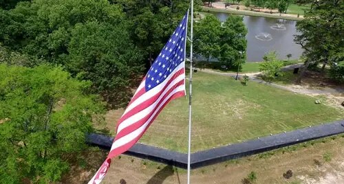 American Flag at Teague Park