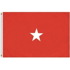 1 Star Army Office Flag