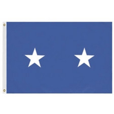 2 Star Air Force Officer Flag