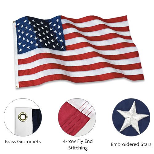 Patriarch Polyester American Flag - 4 X 6