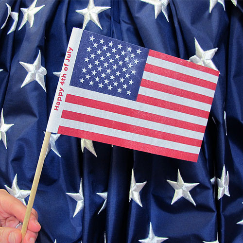 4Th Of July Mini Muslin U.S. Flag