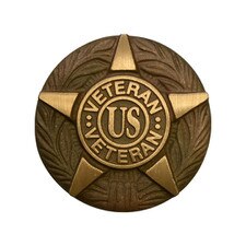 US Veteran medal bronze medallion