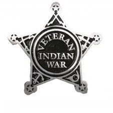 veteran indian war badge