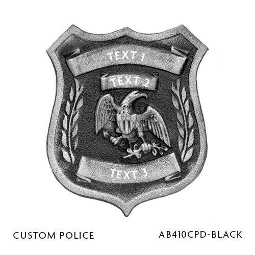 Custom Aluminum Police Grave Marker Carrot Top Flags CarrotTop Flags