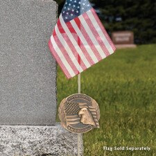 Patriotic Cemetery Marker