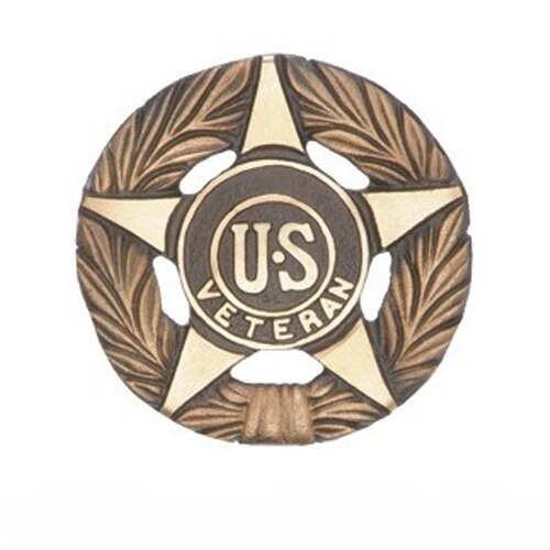 US Veteran medal in gold and bronze