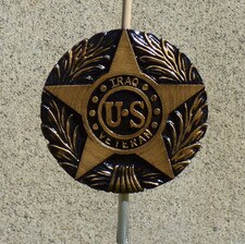U S Iraq Veteran Medal Emblem