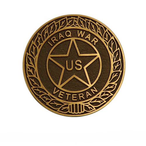 Flat Iraq War Veteran Grave Marker