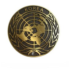 UN emblem with Korea inscription