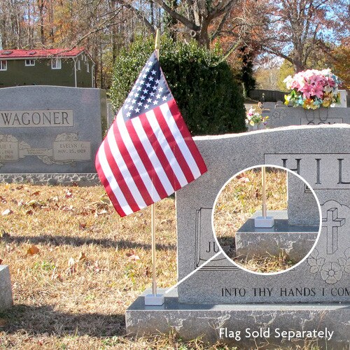 Corner Of Headstone Flag Holder