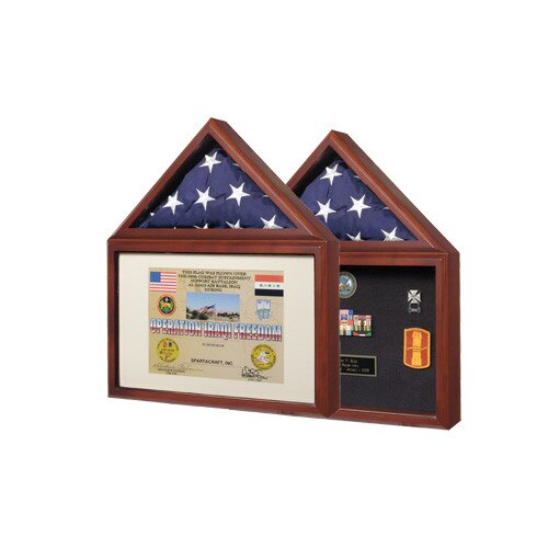 3' X 5' Cherry Flag Case - Certificate/Medal Display | Carrot-Top Flags
