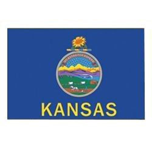 3' X 5' Nylon Kansas Flag Banner