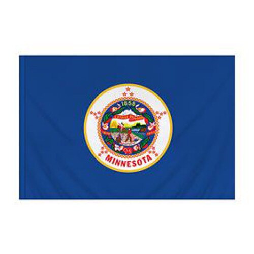 Minnesota Flag with Pole Sleeve