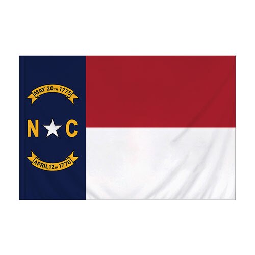 Nylon North Carolina Flag Banner