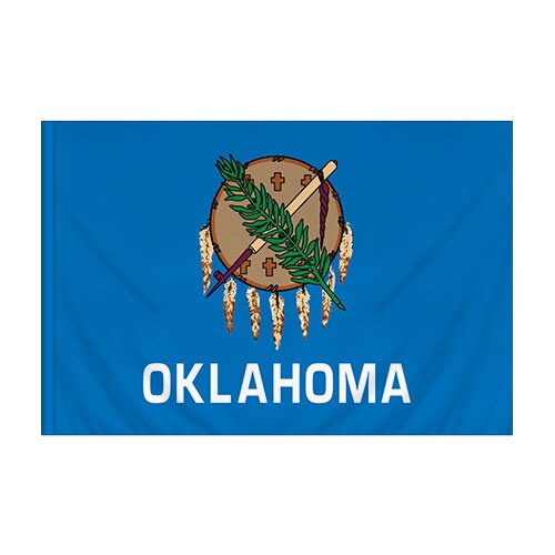 3' X 5' Nylon Oklahoma Flag Banner