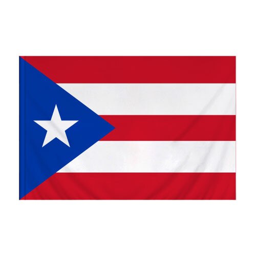 Nylon Puerto Rico Flag Banner