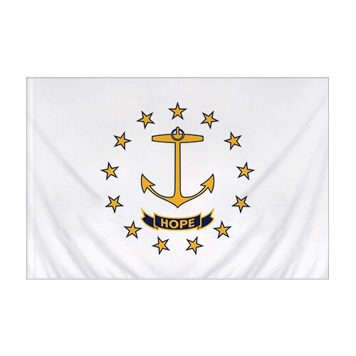 Nylon Rhode Island Flag Banner