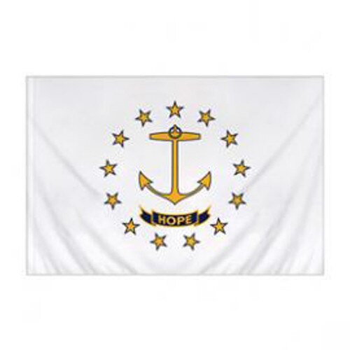 Rhode Island Flag with Pole Sleeve