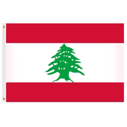 Lebanon Flag 2'X3' Nylon