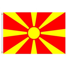 Macedonia Flag 2' X 3' Nylon