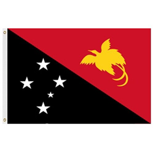 Papua New Guinea Flag 2' X 3' Nylon