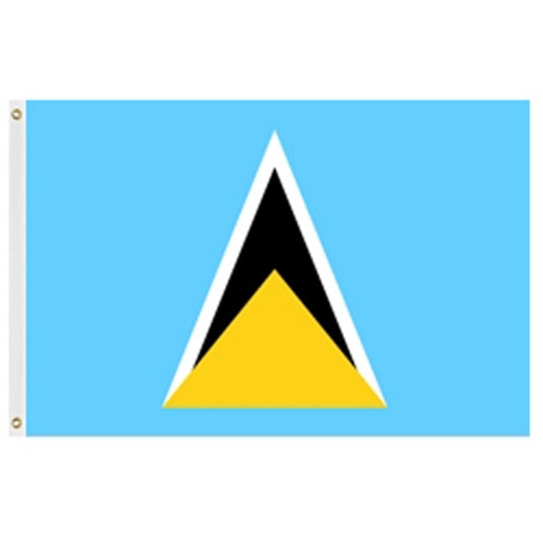 St Lucia Flag 2' X 3' Nylon