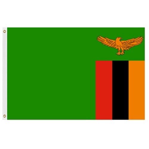 Zambia Flag 2' X 3' Nylon