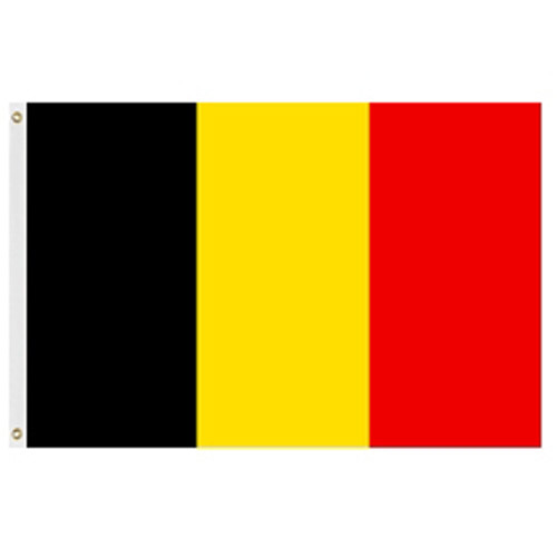 Belgium Flag 3' X 5' Nylon