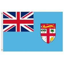 Fiji national flag with coat of arm