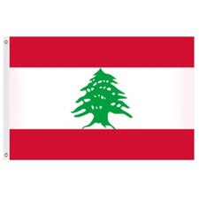 Lebanon Flag 3'X5' Nylon