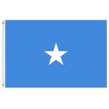 blue flag with white star