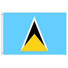 Saint Lucia flag design with colors