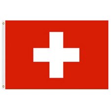 swiss flag red background white cro