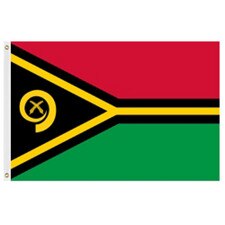 Vanuatu flag with red black green