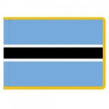 Botswana flag with blue stripes