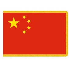 China flag with five yellow stars