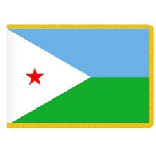 Flag of Djibouti with star