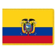 Ecuador national flag with emblem