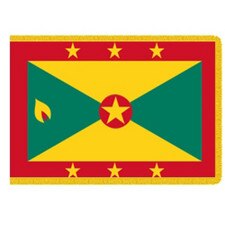 Grenada flag with green and yellow