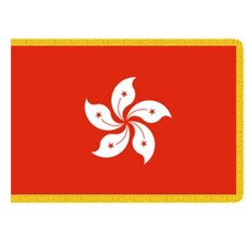 Hong Kong flag with flower symbol