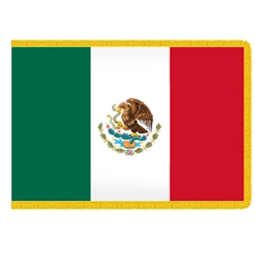 Indoor Mexico Flag 3' x 5' Nylon