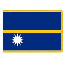Nauru Indoor Flag 3' X 5' Nylon